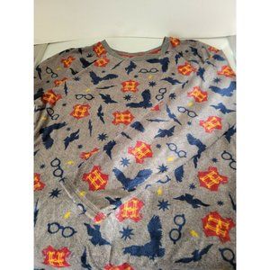 Harry Potter Shirt Womens Size L (12-14) Sleep Sweater Hogwarts Sweatshirt Logo